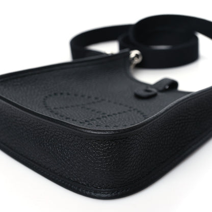Hermes Taurillon Clemence Evelyne TPM Black 10 of 11