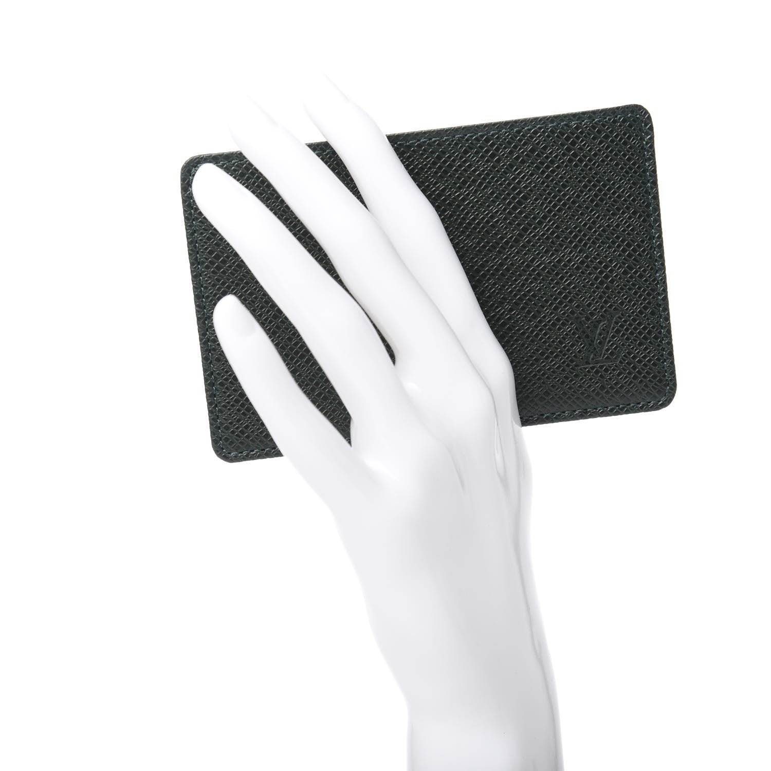 Louis Vuitton Taiga Double Card Holder Black 2 of 7