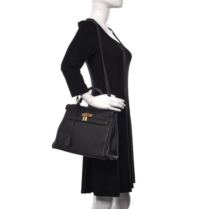Hermes Togo Kelly Retourne 32 Black 2 of 10