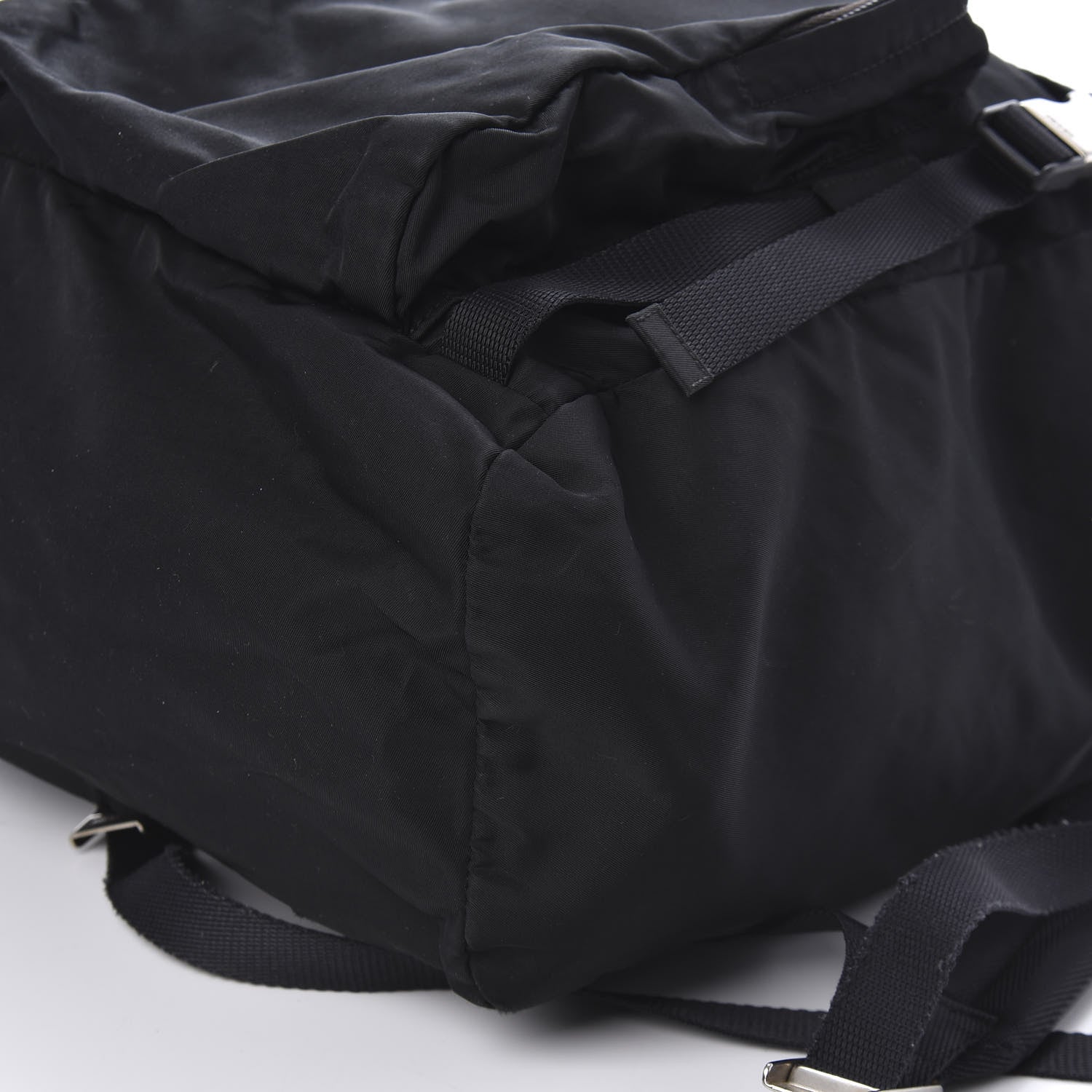 Prada Tessuto Nylon Montagna Double Buckle Backpack Black 15 of 15