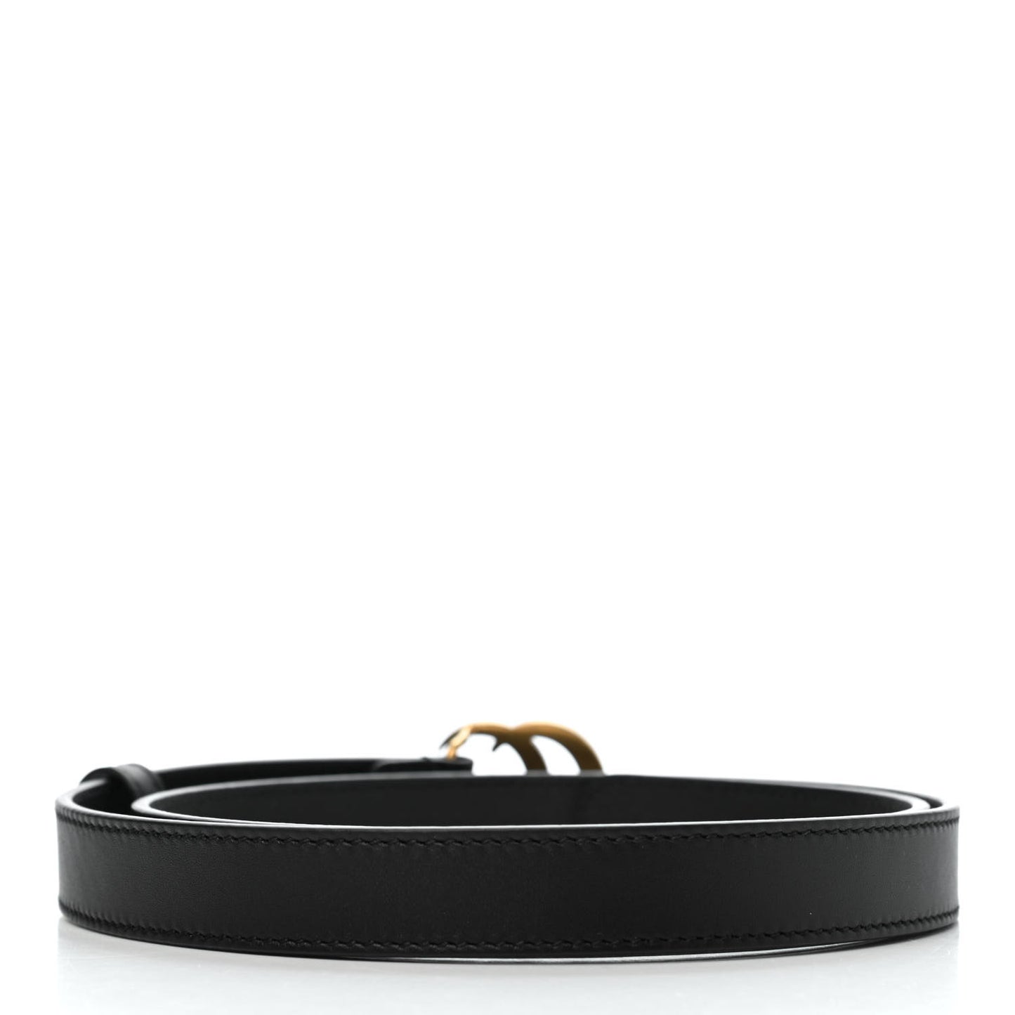 Calfskin Double G 20mm Belt 80 32 Black