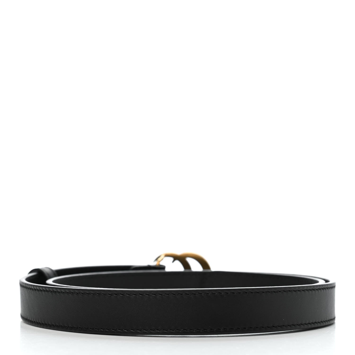 Gucci Calfskin Double G 20mm Belt 80 32 Black 2 of 5