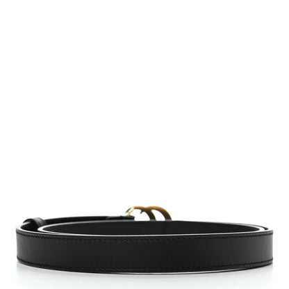 Gucci Calfskin Double G 20mm Belt 80 32 Black 2 of 5