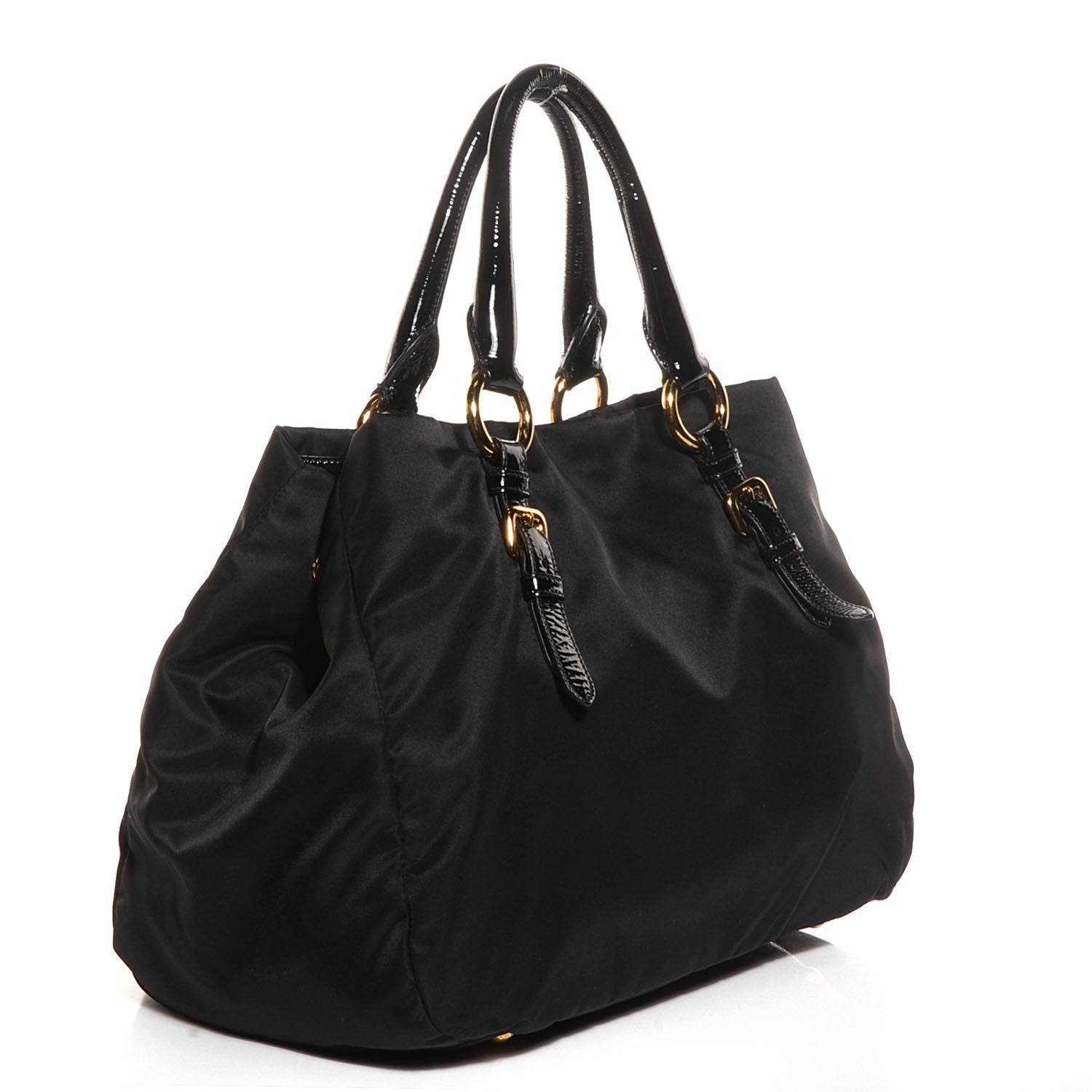 Prada Tessuto Nylon Pietre Jeweled Tote Nero Black 5 of 11