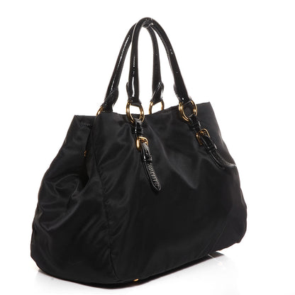 Prada Tessuto Nylon Pietre Jeweled Tote Nero Black 5 of 11