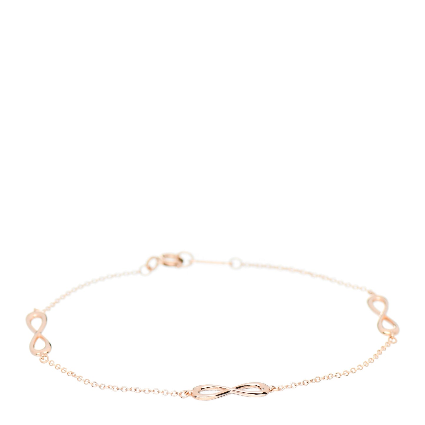 18K Rose Gold Infinity Endless Bracelet