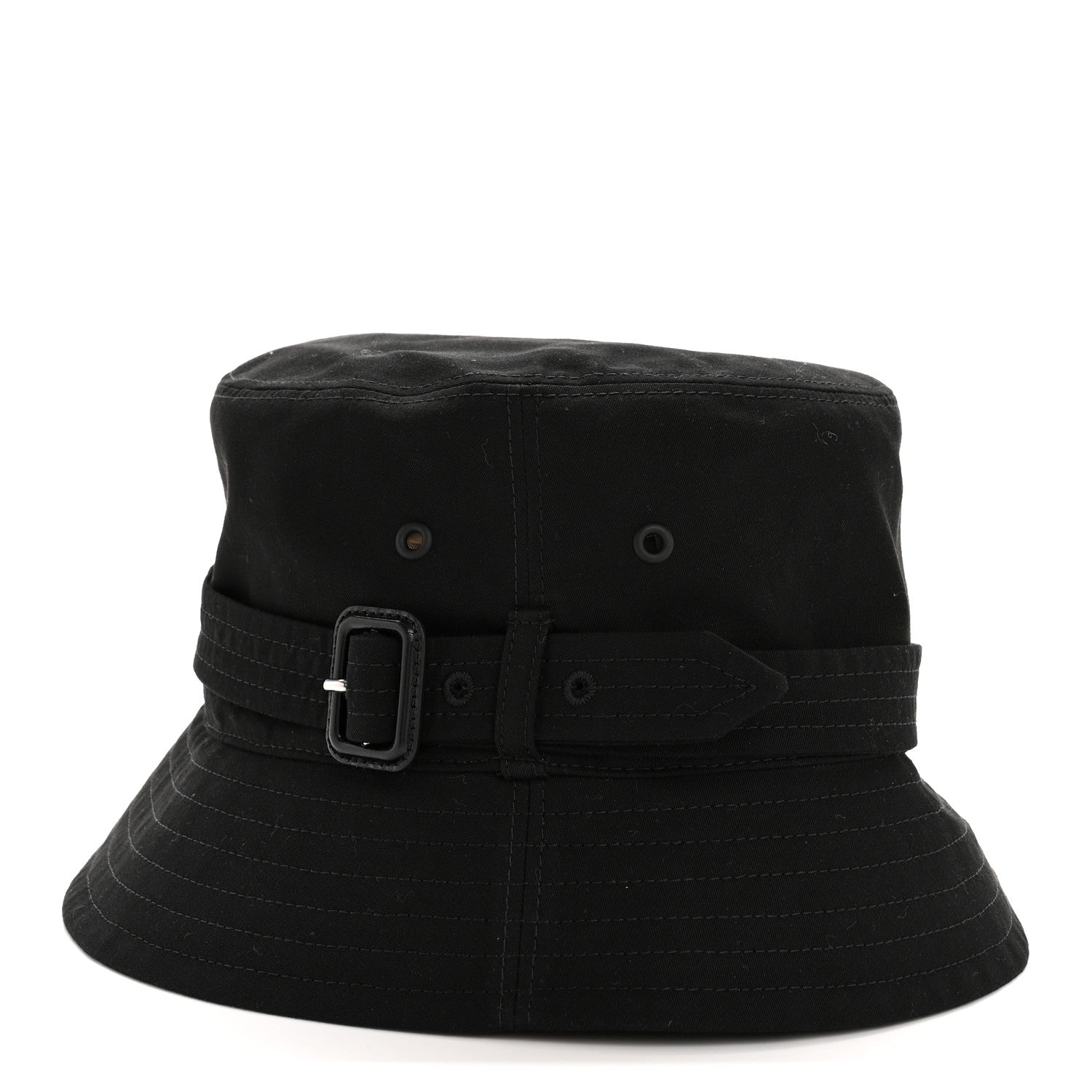 Burberry Cotton Gabardine Bucket Hat L Black 4 of 10