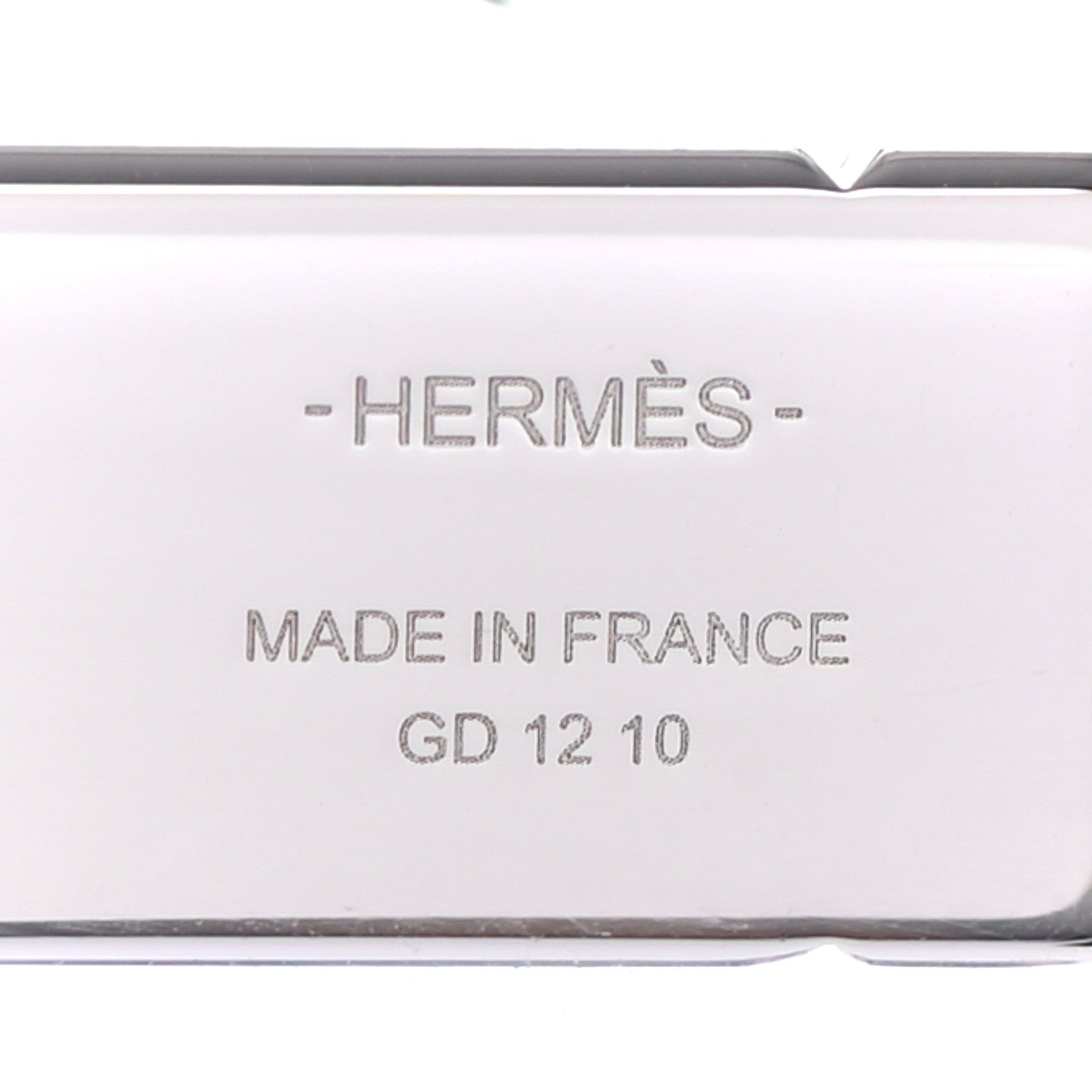 Hermes Palladium Cadenas Horse Key Ring 5 of 6