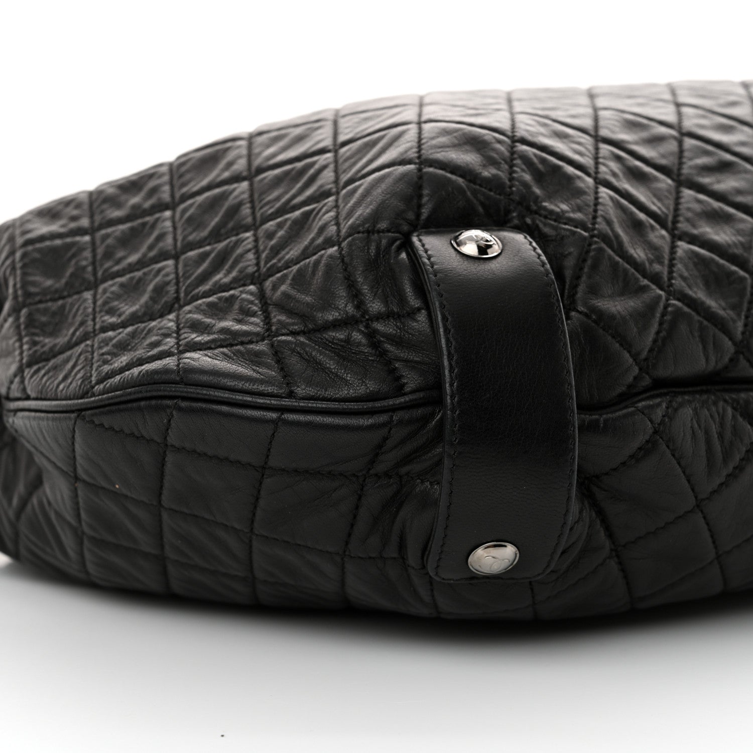 Chanel Lambskin Large Chain Mail Hobo Black 9 of 14