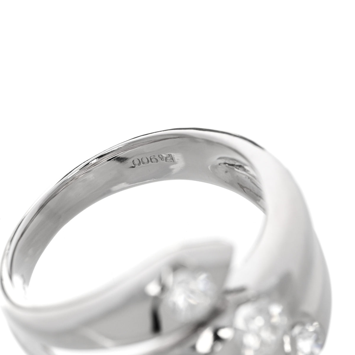 Platinum Diamond .54ctw Wrap Ring 53 6.5