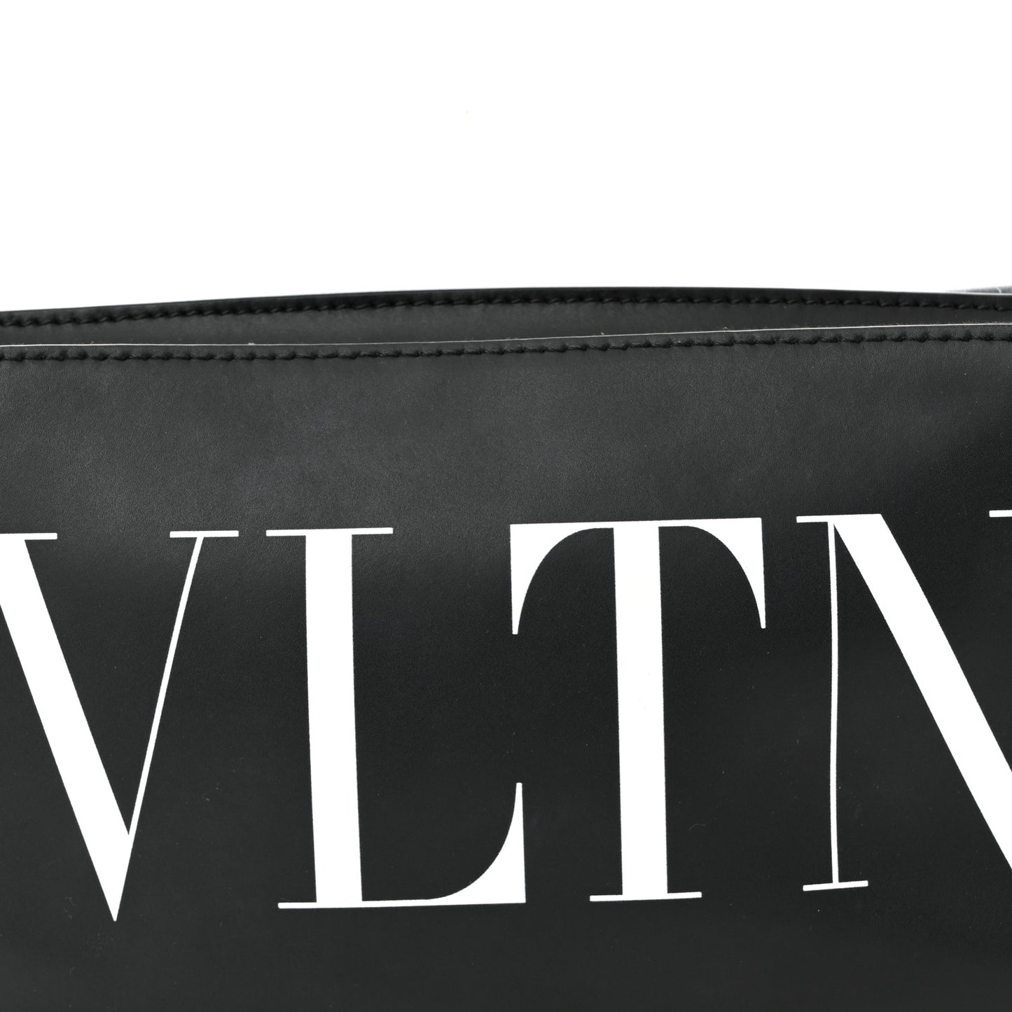Calfskin VLTN Belt Bag Black White