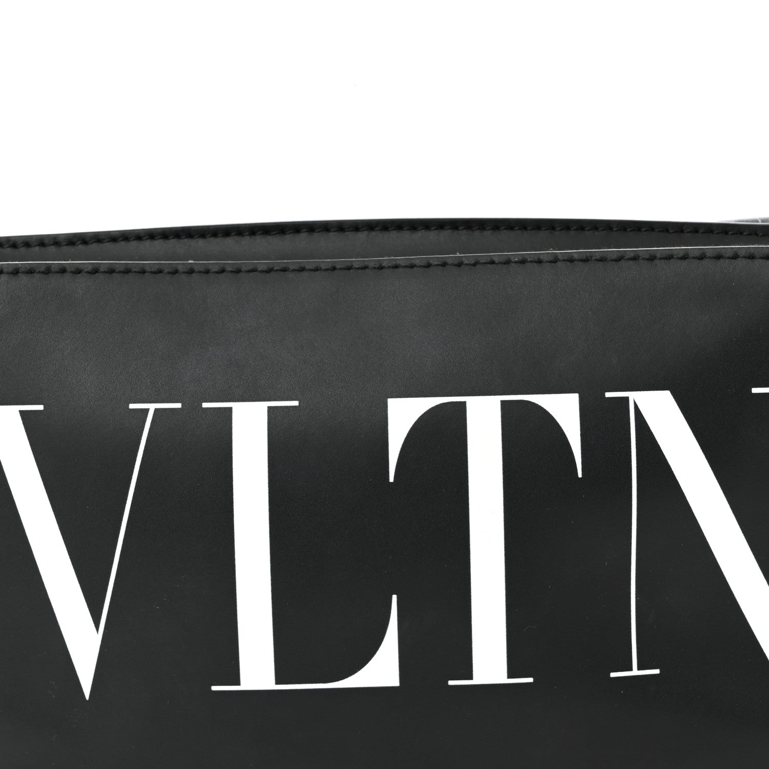 Valentino Garavani Calfskin VLTN Belt Bag Black White 7 of 9
