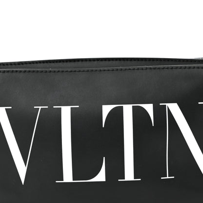 Valentino Garavani Calfskin VLTN Belt Bag Black White 7 of 9