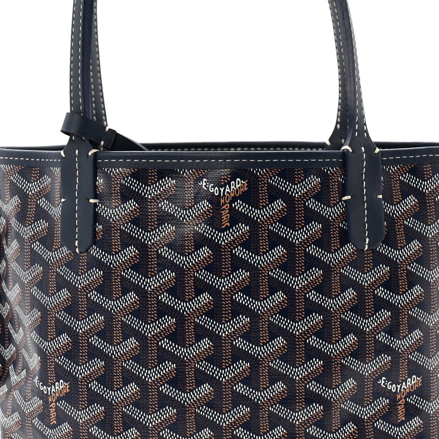 Goyard Goyardine Reversible Mini Anjou Navy 13 of 18