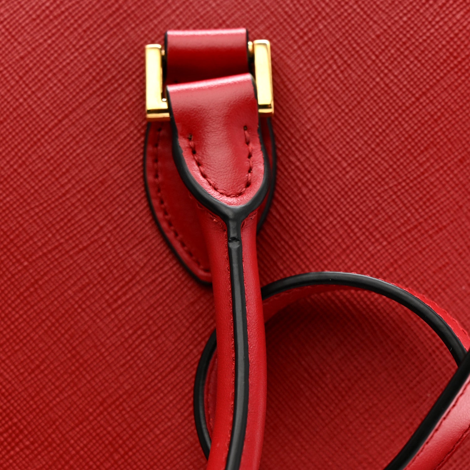 Prada Saffiano Soft Calfskin Tote Fuoco 12 of 12