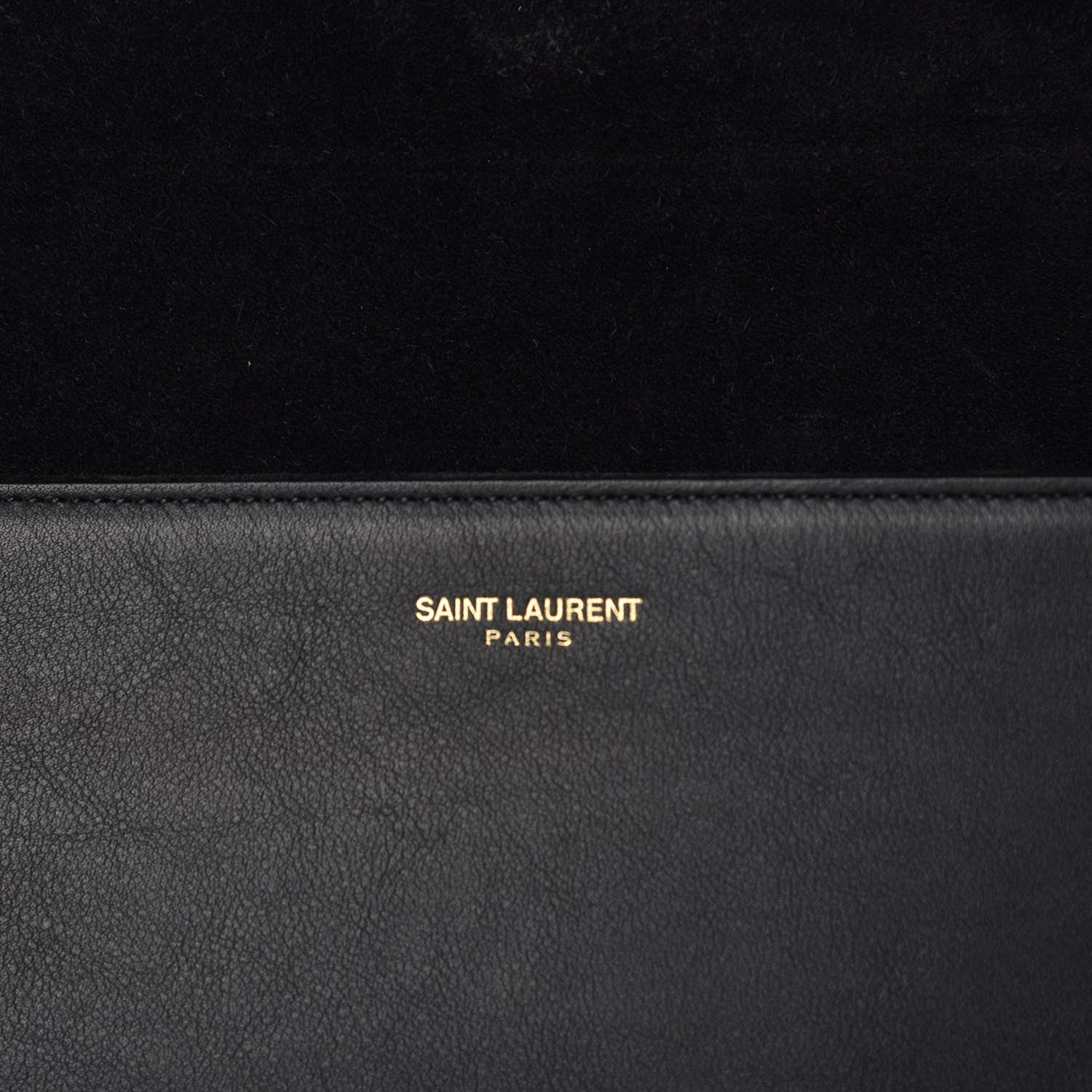Saint Laurent Calfskin Classic Y Ligne Clutch Black 7 of 9