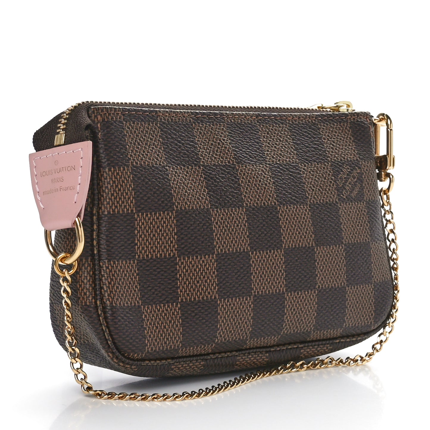 Damier Ebene 2020 Christmas Animation Big Wheel Mini Pochette Accessories Rose Ballerine