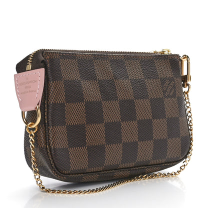 Louis Vuitton Damier Ebene 2020 Christmas Animation Big Wheel Mini Pochette Accessories Rose Ballerine 2 of 10