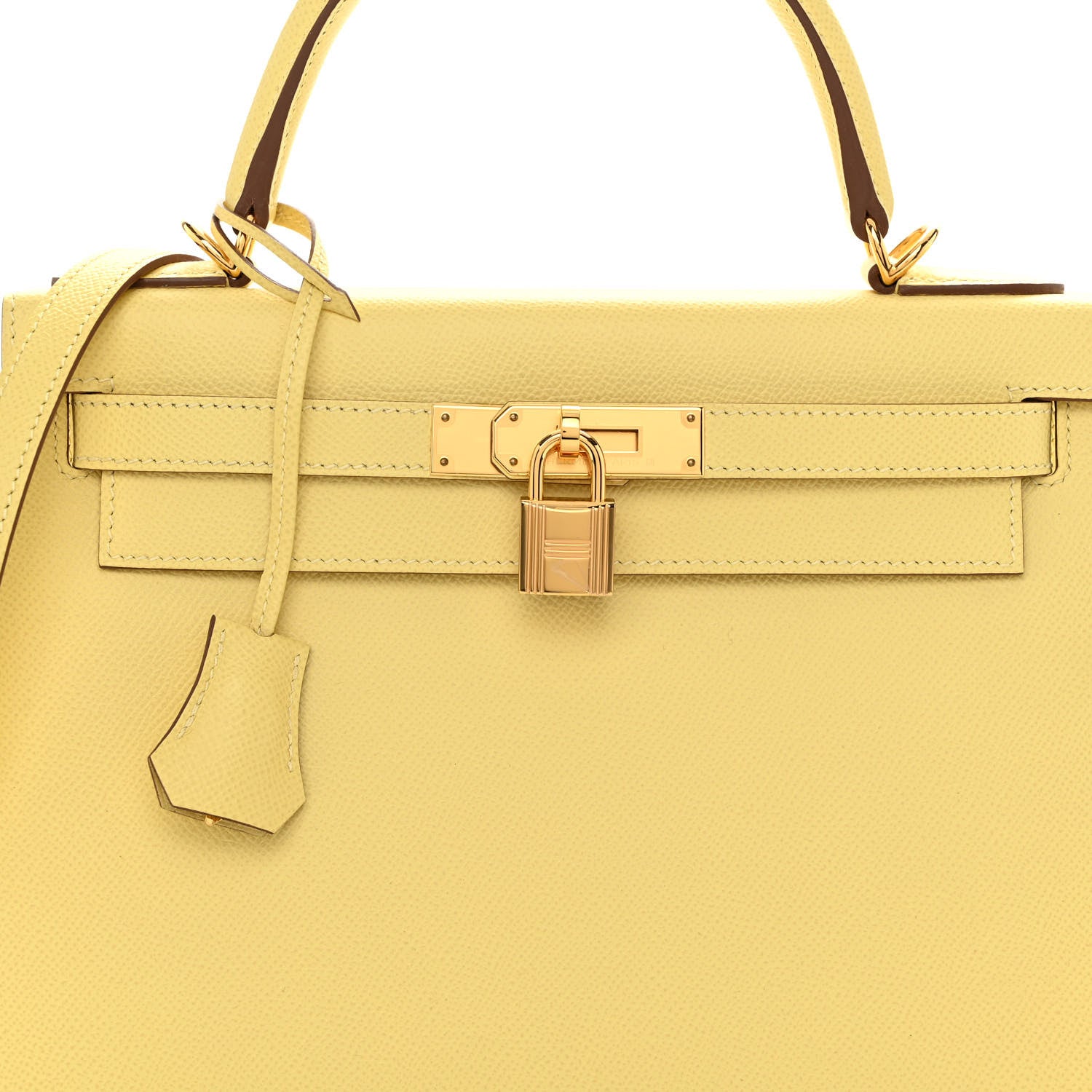 Hermes Epsom Kelly Sellier 28 Jaune Poussin 8 of 10