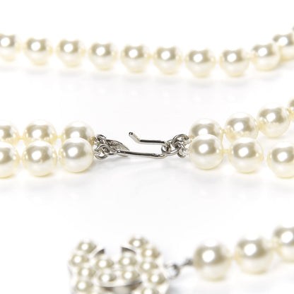 Chanel Pearl CC Double Strand Belt Silver 3 of 3