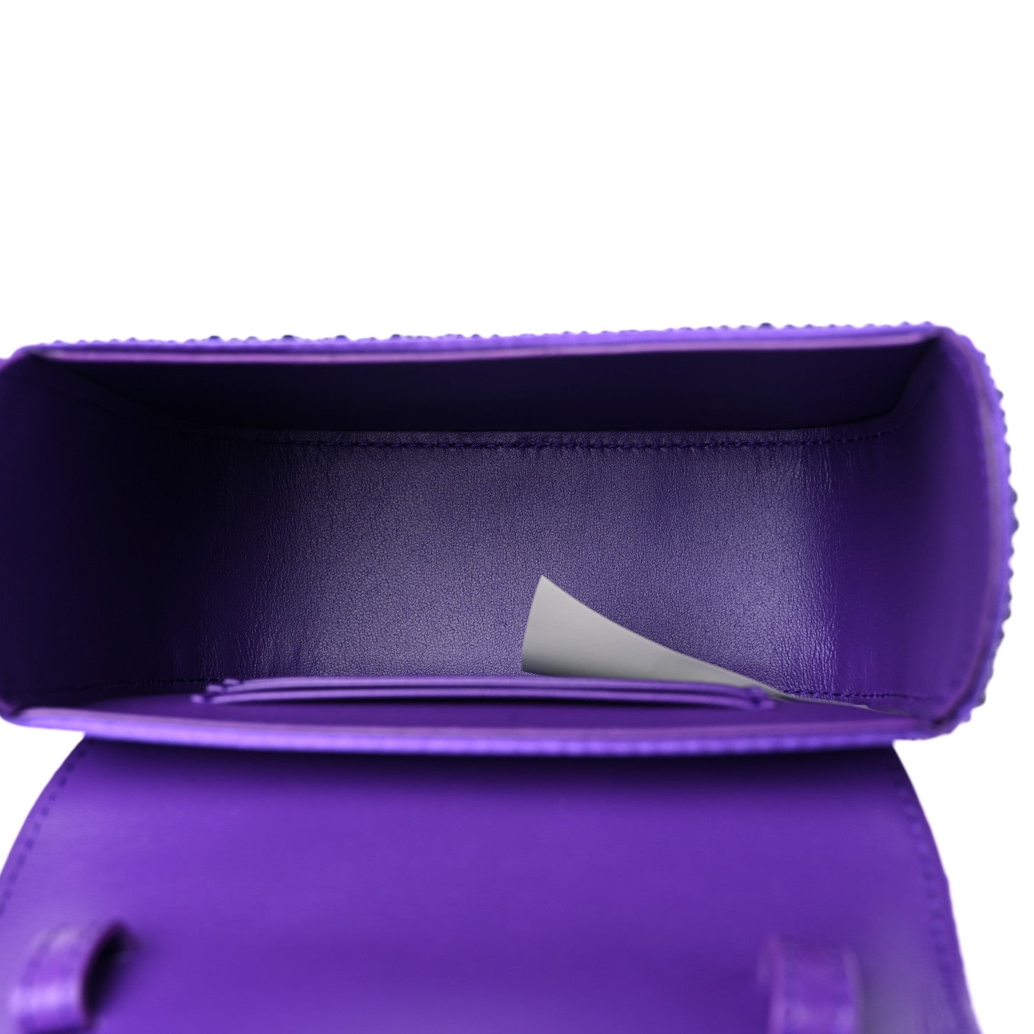 Versace Satin Crystal Studded Mini La Medusa Bag Purple 5 of 11