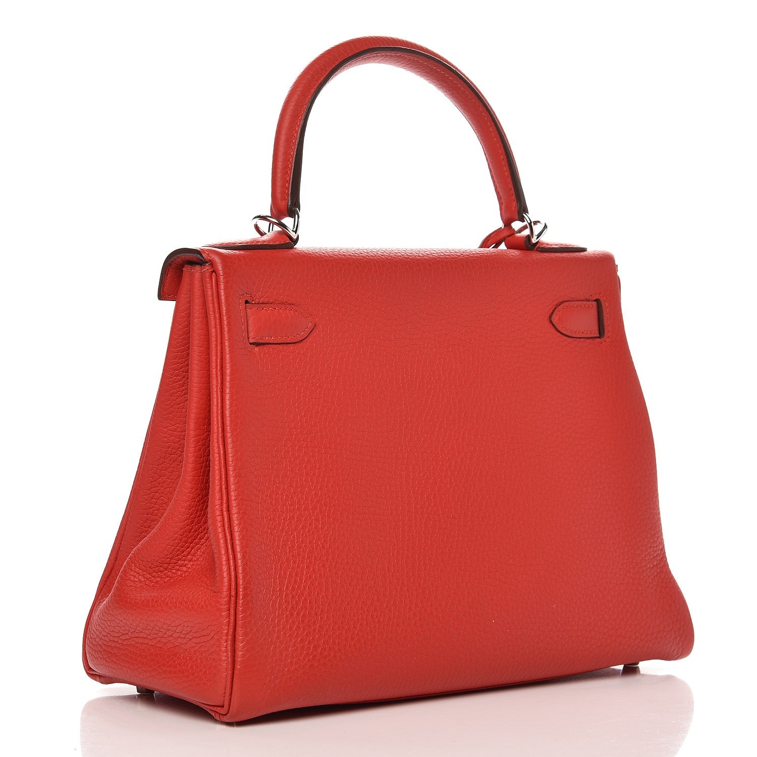 Hermes Taurillon Clemence Kelly Retourne 28 Rouge Tomate 3 of 37