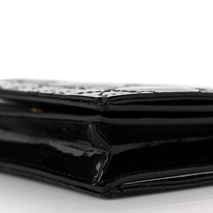 Christian Dior Patent Cannage Mini Lady Dior Wallet Black 8 of 9
