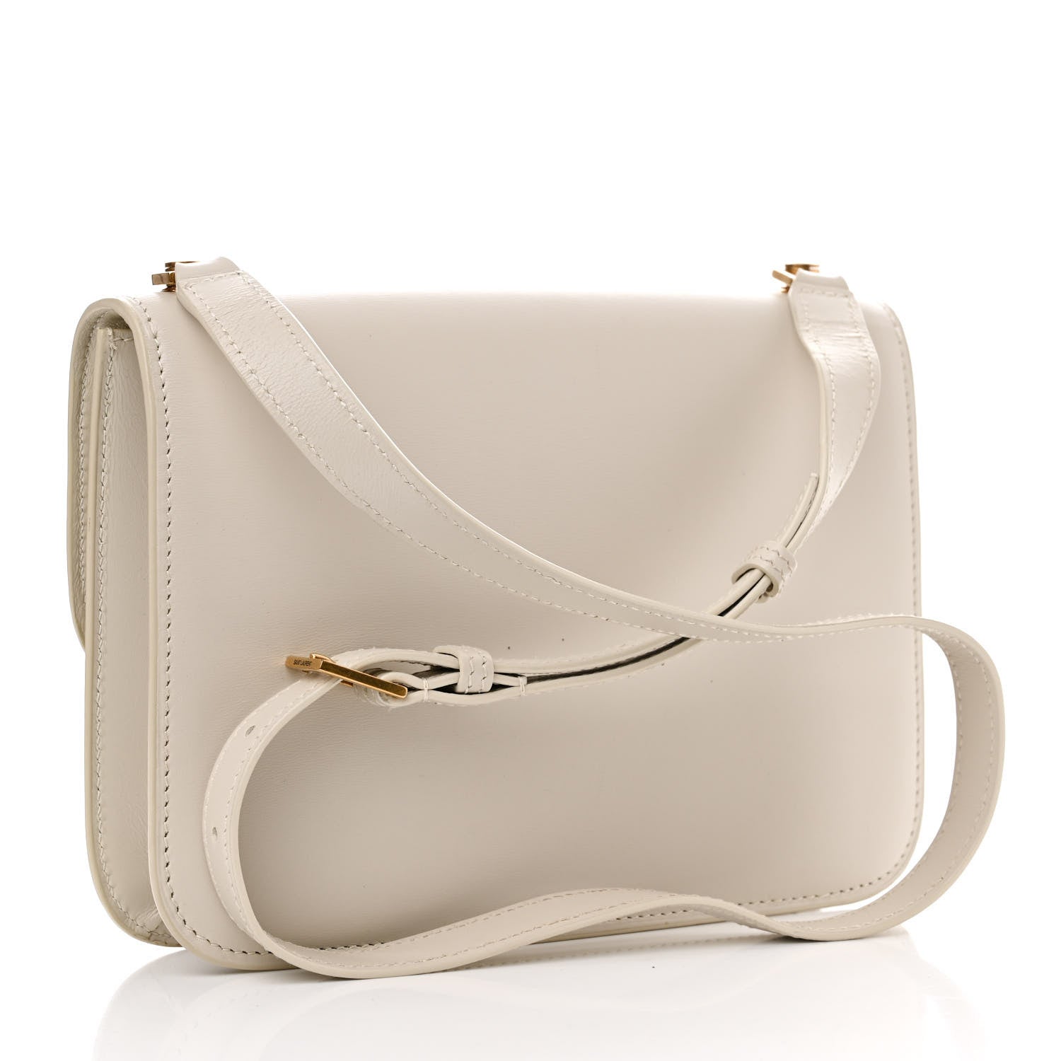 Saint Laurent Smooth Calfskin Carre Satchel Crema Soft 3 of 19