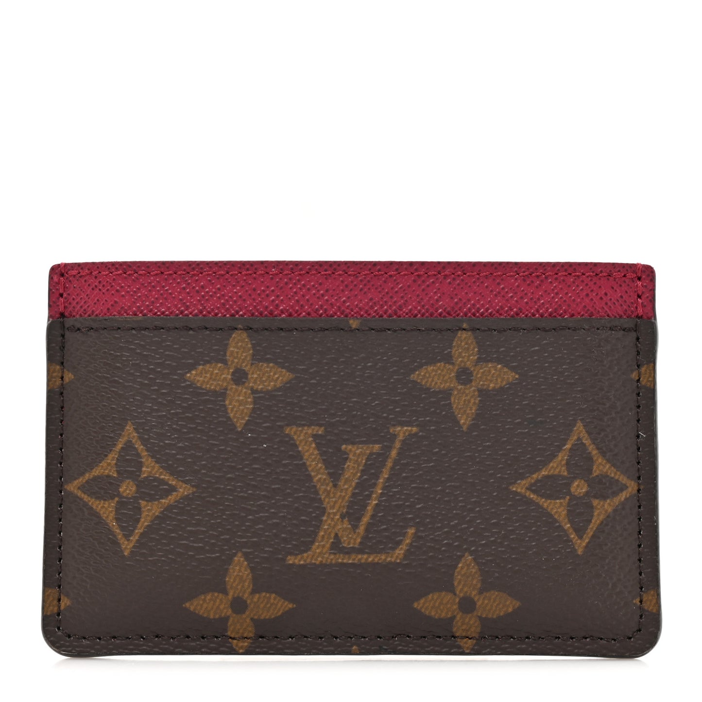 Monogram Card Holder Fuchsia