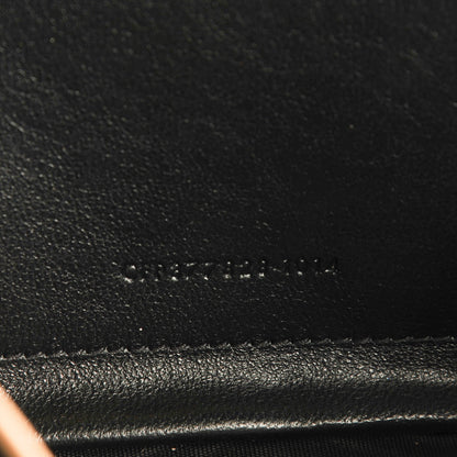 Saint Laurent Grain De Poudre Matelasse Chevron Monogram Chain Wallet Powder 6 of 8