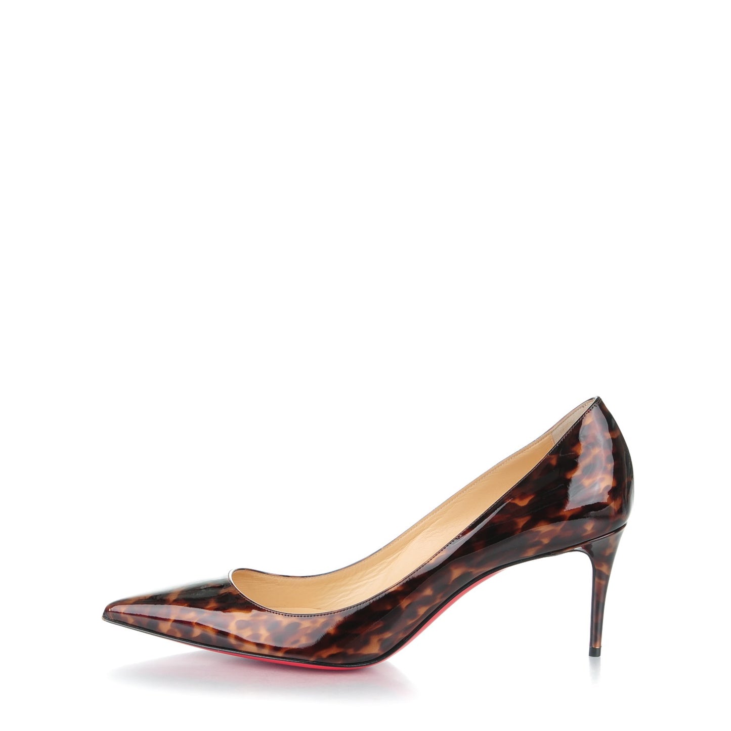 CHRISTIAN LOUBOUTIN Patent Tartaruga Decollete 554 70 Pumps 39 Testa Di Moro