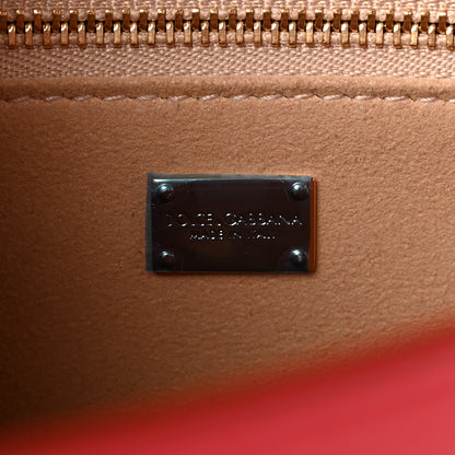 Dolce & Gabbana Calfskin DG Logo Flap Crossbody Bag Red 5 of 9