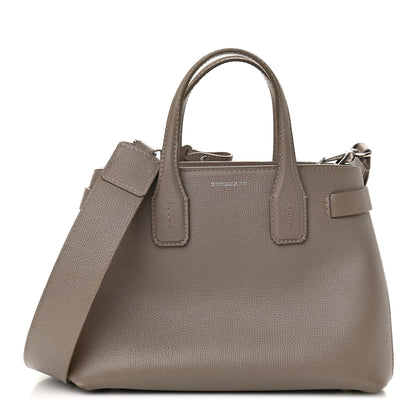 Burberry Derby Calfskin House Check Small Banner Tote Pale Taupe 1 of 15