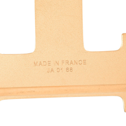 Hermes Guilloche 32mm H Belt Buckle Gold 5 of 5