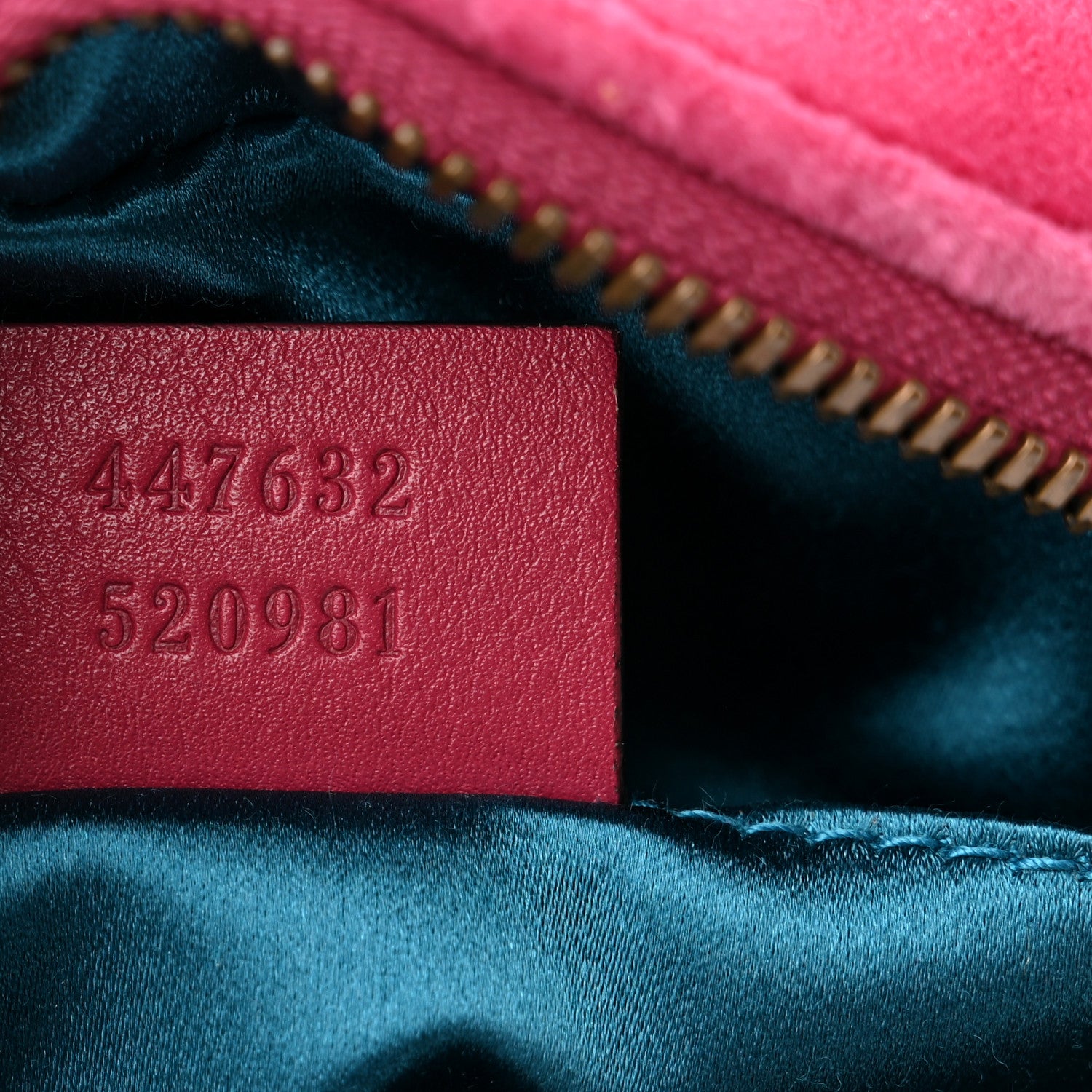 Gucci Velvet Matelasse Small GG Marmont Chain Shoulder Bag Light Raspberry Rose 7 of 10