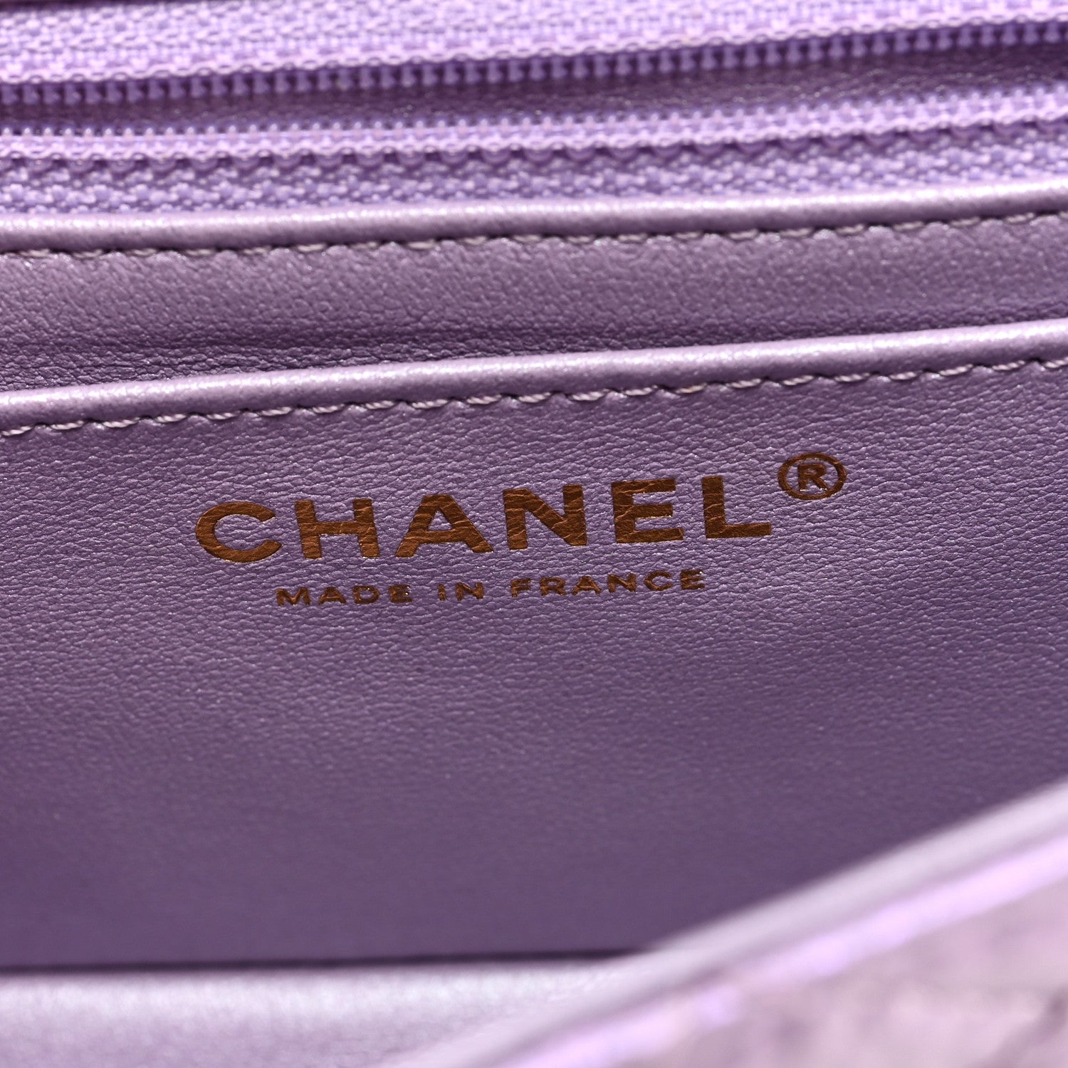 Chanel Glittered Aged Calfskin Quilted Mini 2.55 Reissue Flap Lilac 6 of 9