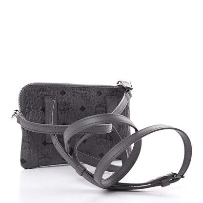 MCM Visetos Crossbody Tech Pouch Grey 3 of 10