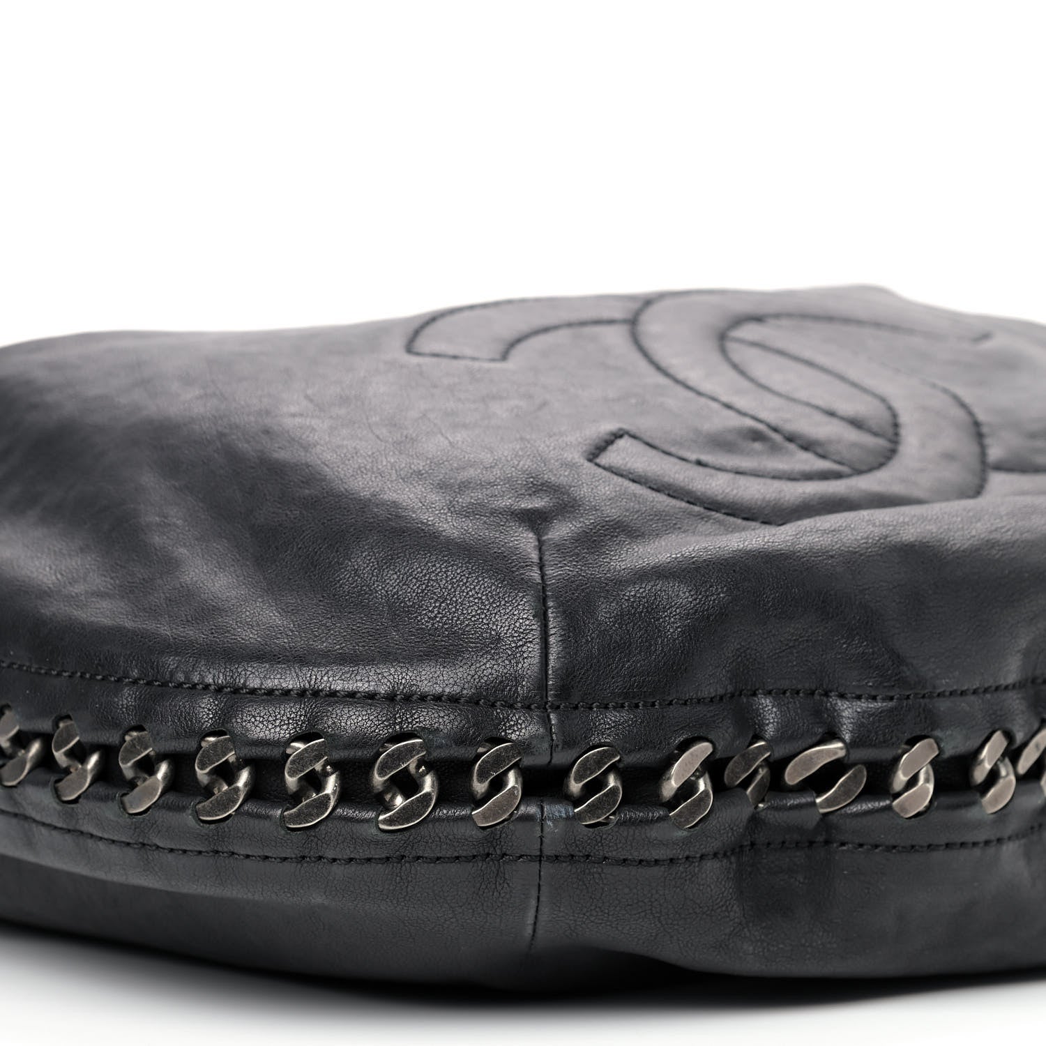 Chanel Calfskin Modern Chain Hobo Black 8 of 9