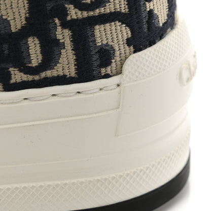 Christian Dior Canvas Oblique Walk'N'Dior Platform High Top Sneakers 38 Deep Blue 12 of 12
