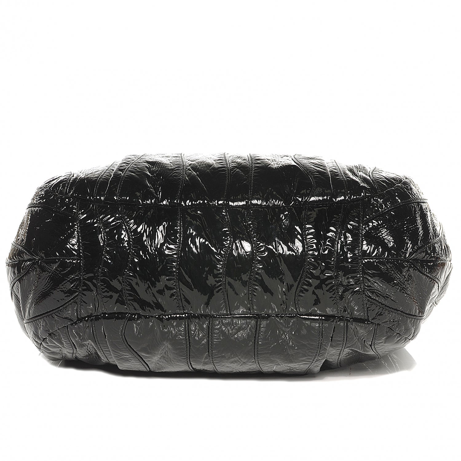 Prada Vernice Stripes Handbag Black 13 of 13