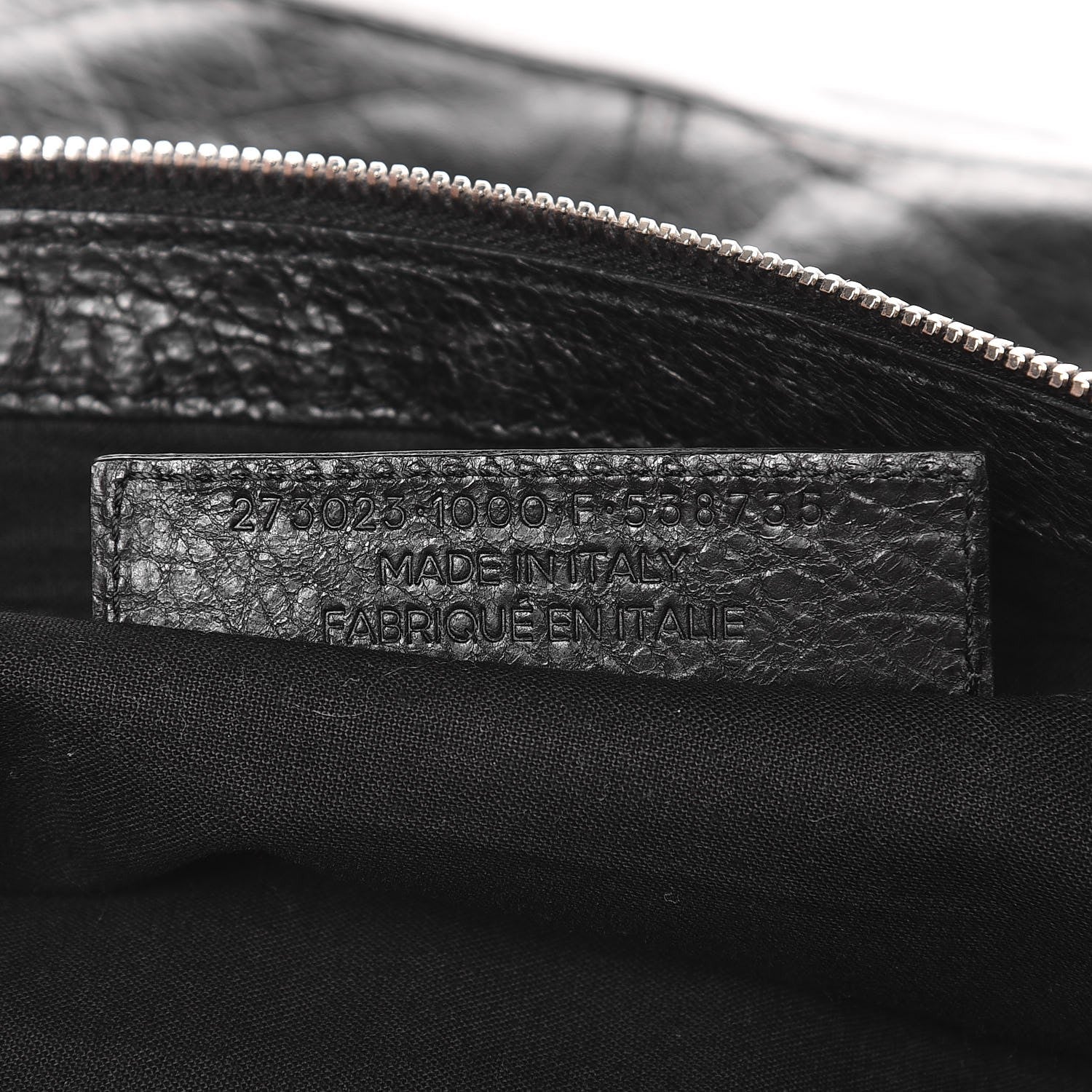 Balenciaga Agneau Arena Classic Hardware Large Clip Black 7 of 7
