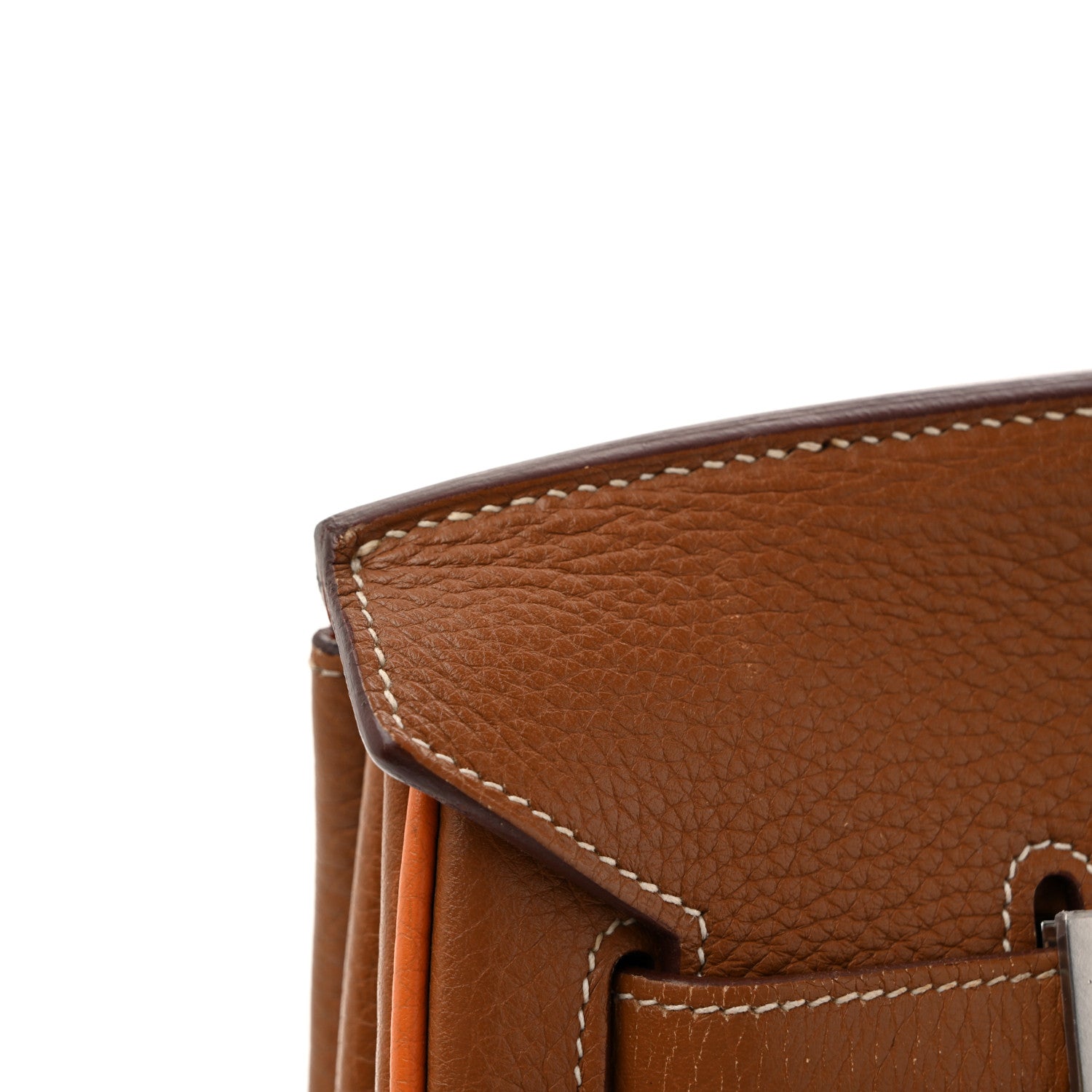 Hermes Togo Horseshoe Birkin 35 Gold Orange 23 of 27