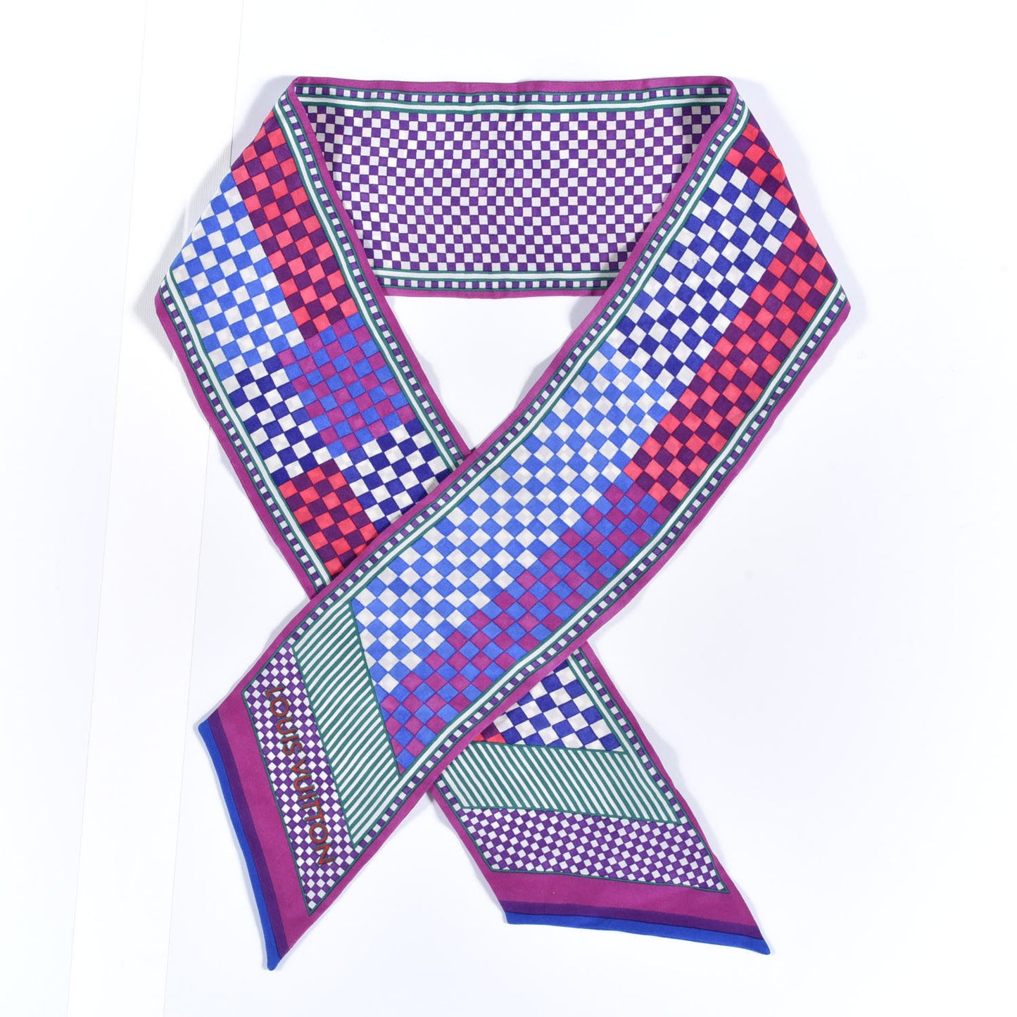 Silk Damier Aquarelle Bandeau