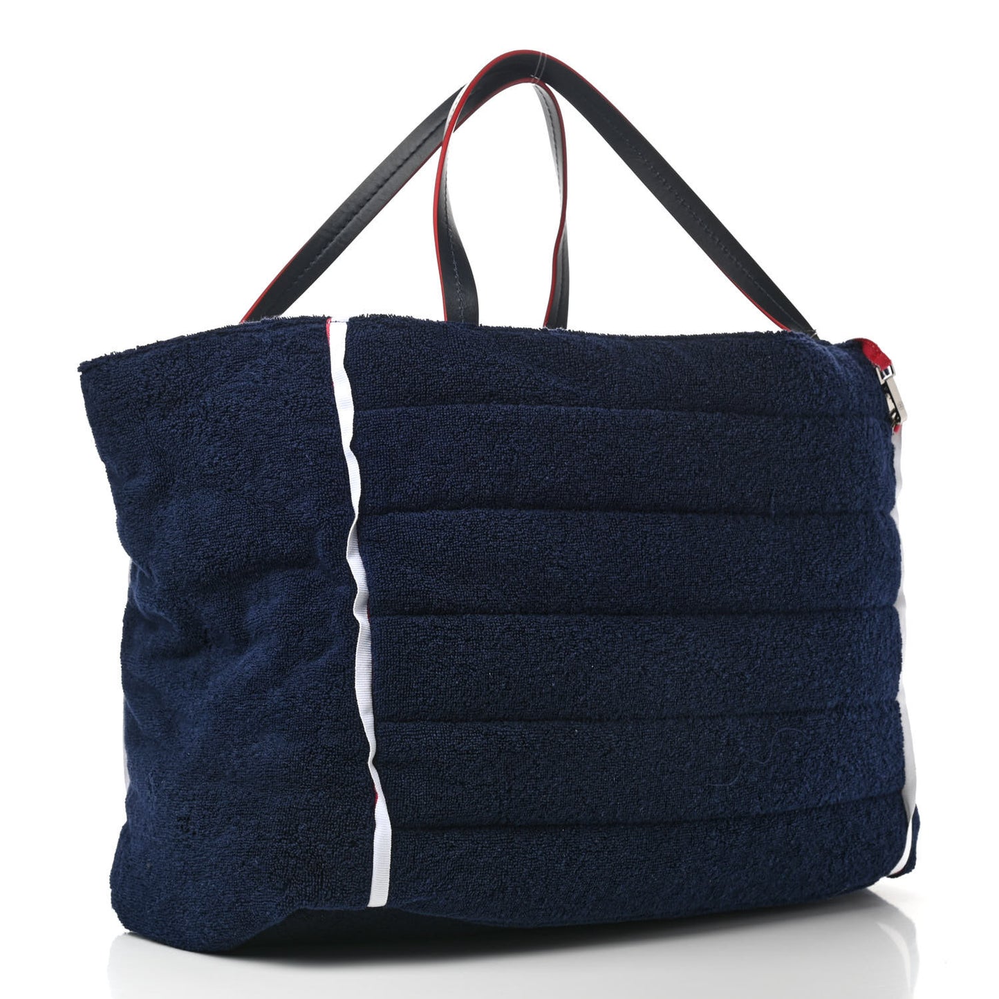 Reversible Chanel Airlines Tote Silver Navy