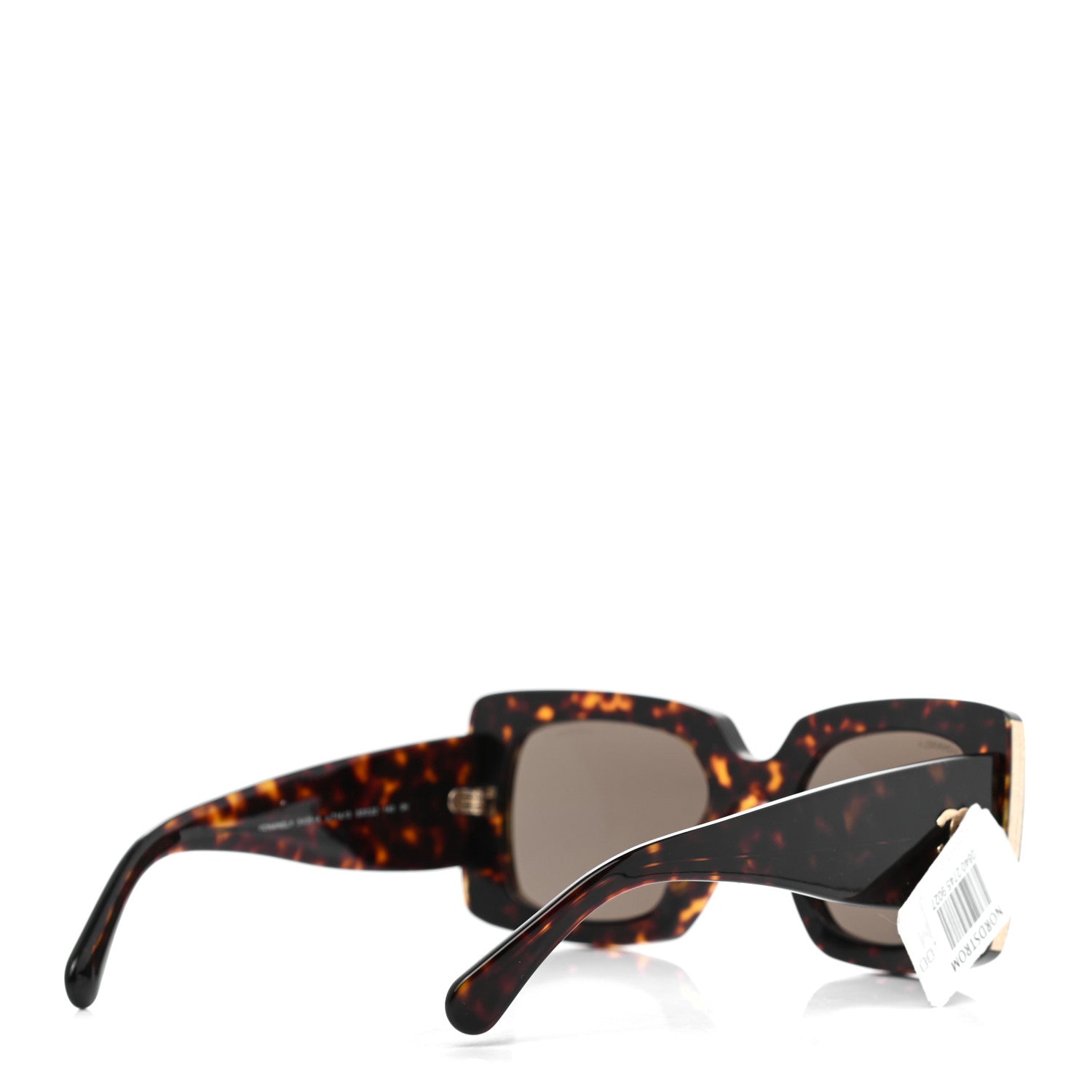 Chanel Acetate Rectangle Sunglasses 5435 Tortoise 4 of 7