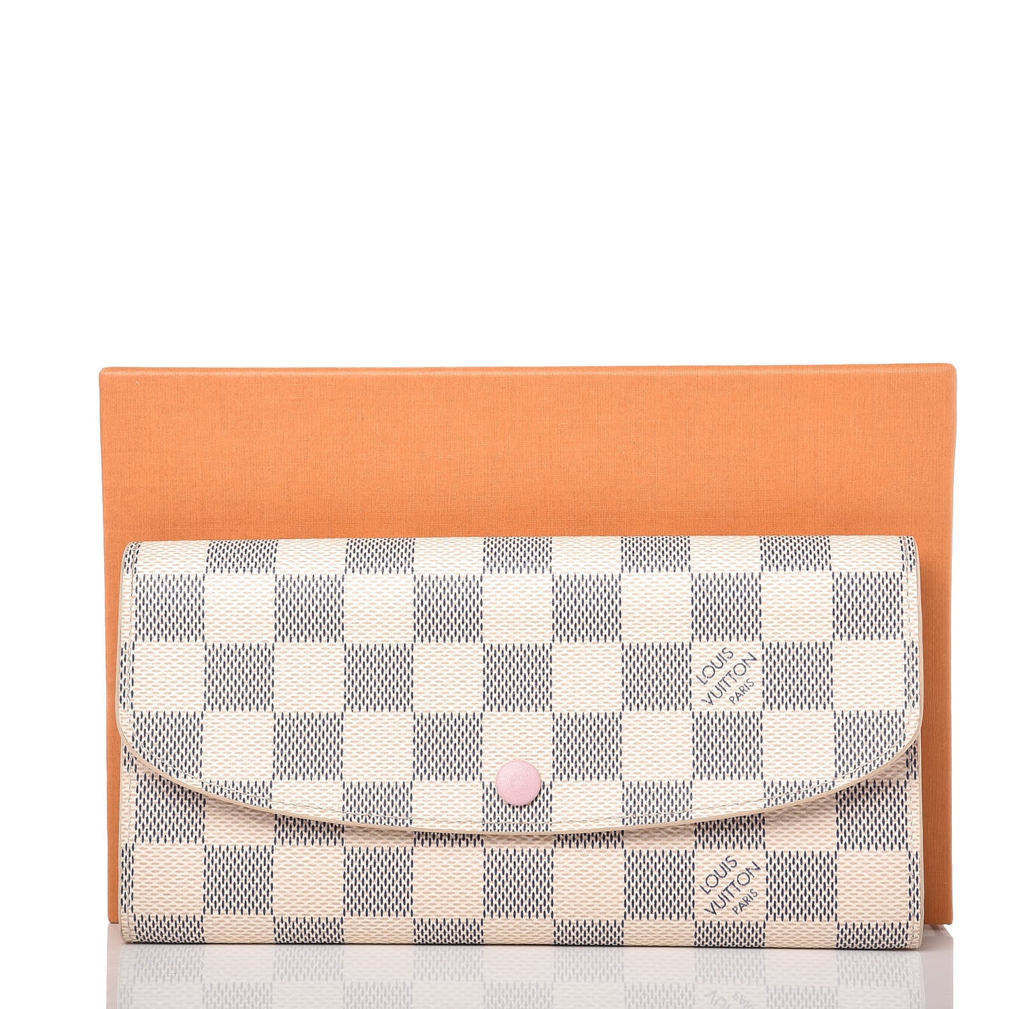 Damier Azur Emilie Wallet Rose Ballerine