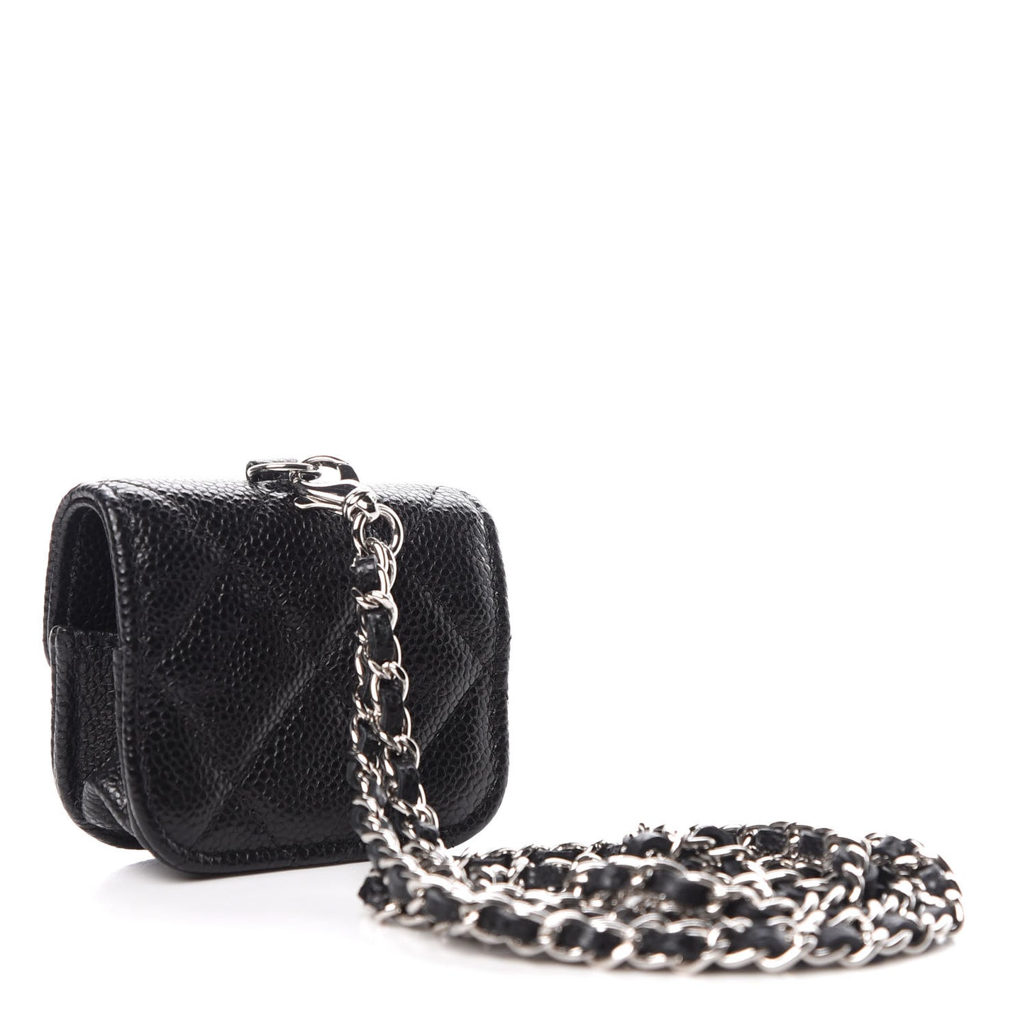 Caviar Quilted Airpods Pro Case Black