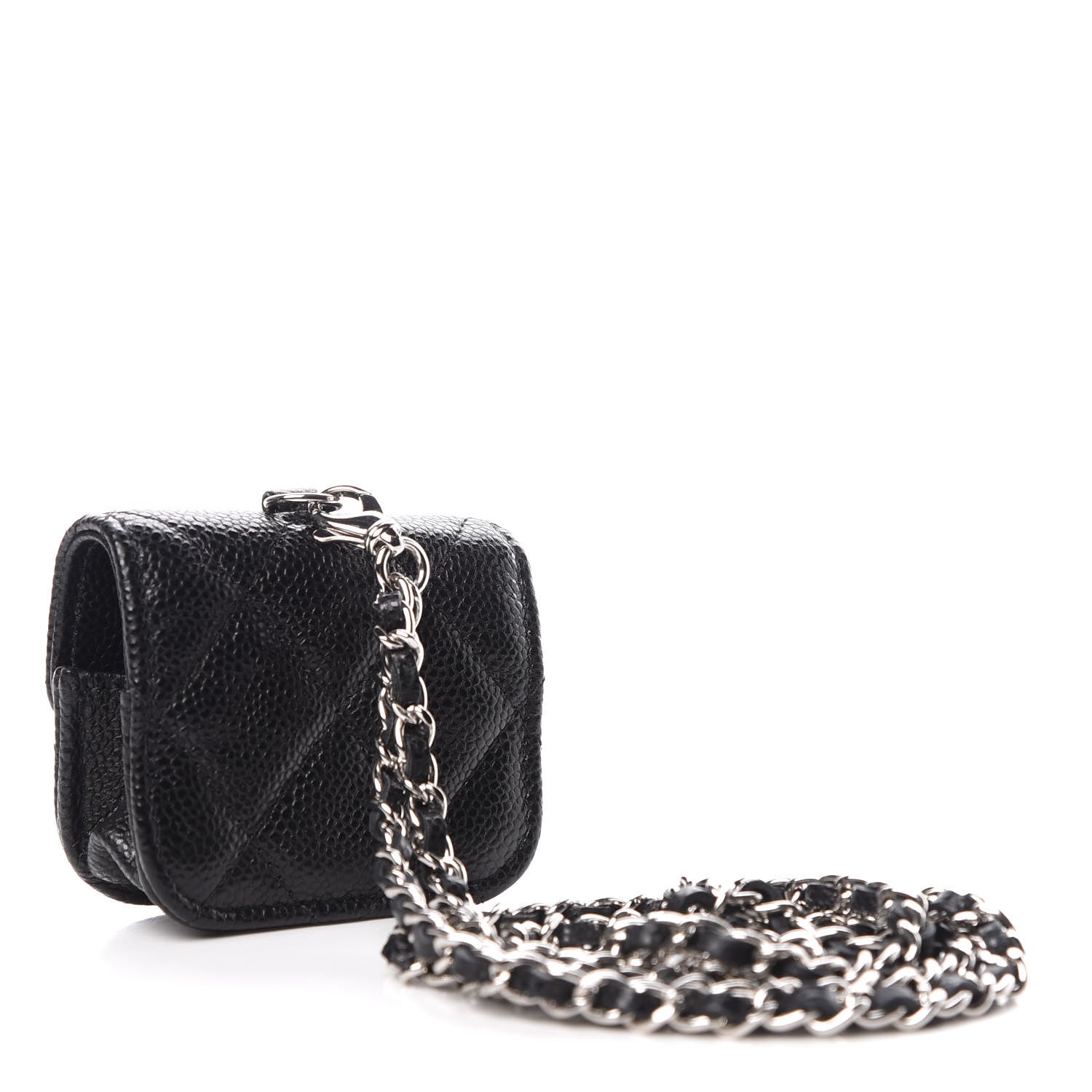 Chanel Caviar Quilted Airpods Pro Case Black 3 of 10