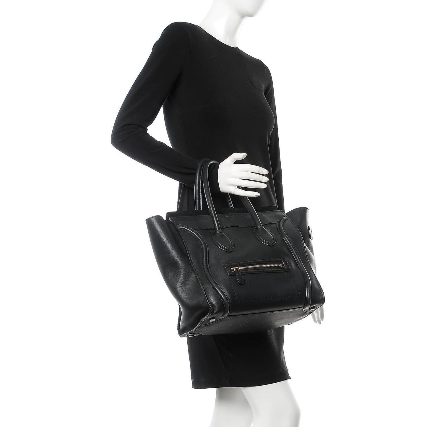 Smooth Calfskin Mini Luggage Black