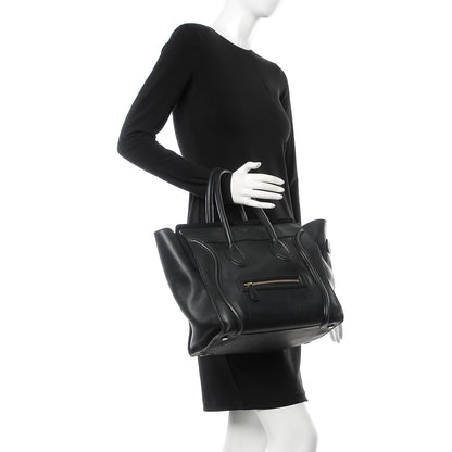 Celine Smooth Calfskin Mini Luggage Black 2 of 20